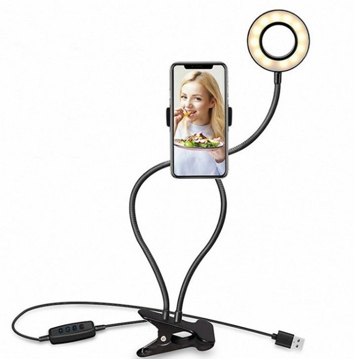 Anillo de luz LED para Selfie para soporte de Light-8cm de maquillaje ajustable en vivo