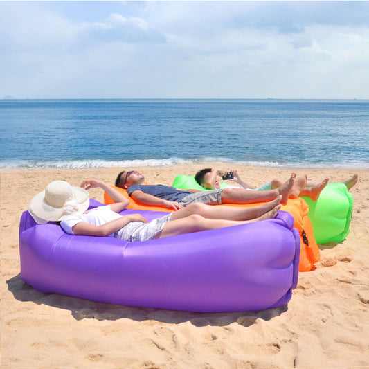 Tumbona inflable sofá hamaca de aire-diseño portátil Anti-fugas de aire-sofá Ideal para ir de Camping en la playa junto al lago en el patio trasero