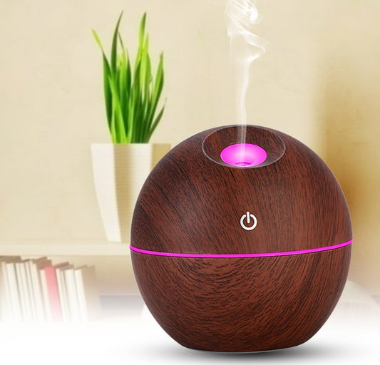 USB Aroma Essential Oil Ultrasonic Cold Steam Diffuser Air Humidifier Purifier 7 Color Change LED Night