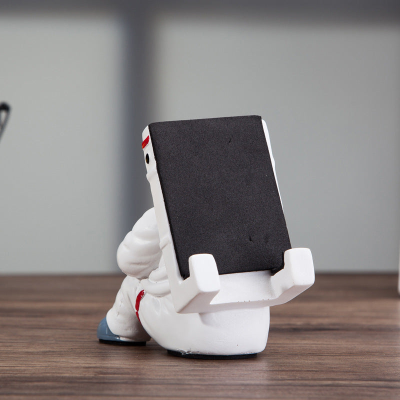 Simple Astronaut Mobile Phone Stand Student Desktop Holder Cute Spaceman