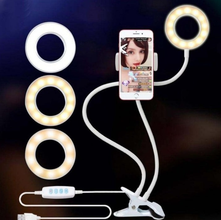 Anillo de luz LED para Selfie para soporte de Light-8cm de maquillaje ajustable en vivo