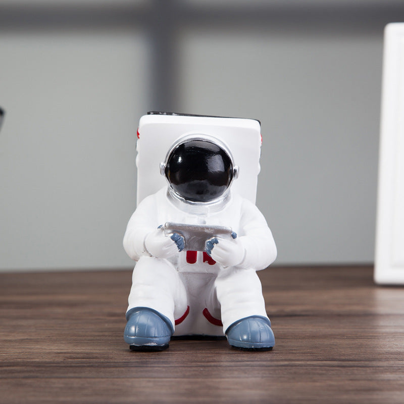 Simple Astronaut Mobile Phone Stand Student Desktop Holder Cute Spaceman