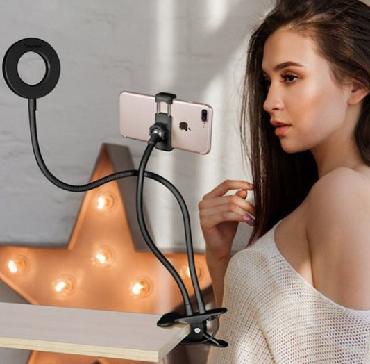 Anillo de luz LED para Selfie para soporte de Light-8cm de maquillaje ajustable en vivo