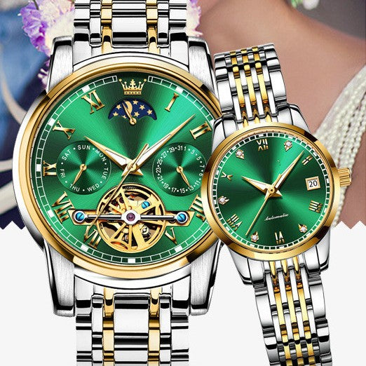 Couple's Automatic Pair Of Mechanical Watches