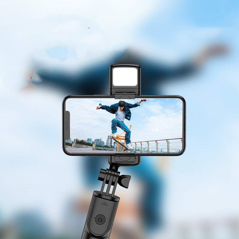 Compatible with Apple, Mobile Phone Selfie Stick Bluetooth Integrated Video Camera Bracket Telescopic Live Tripod Phone Stand For Phone Accessorie